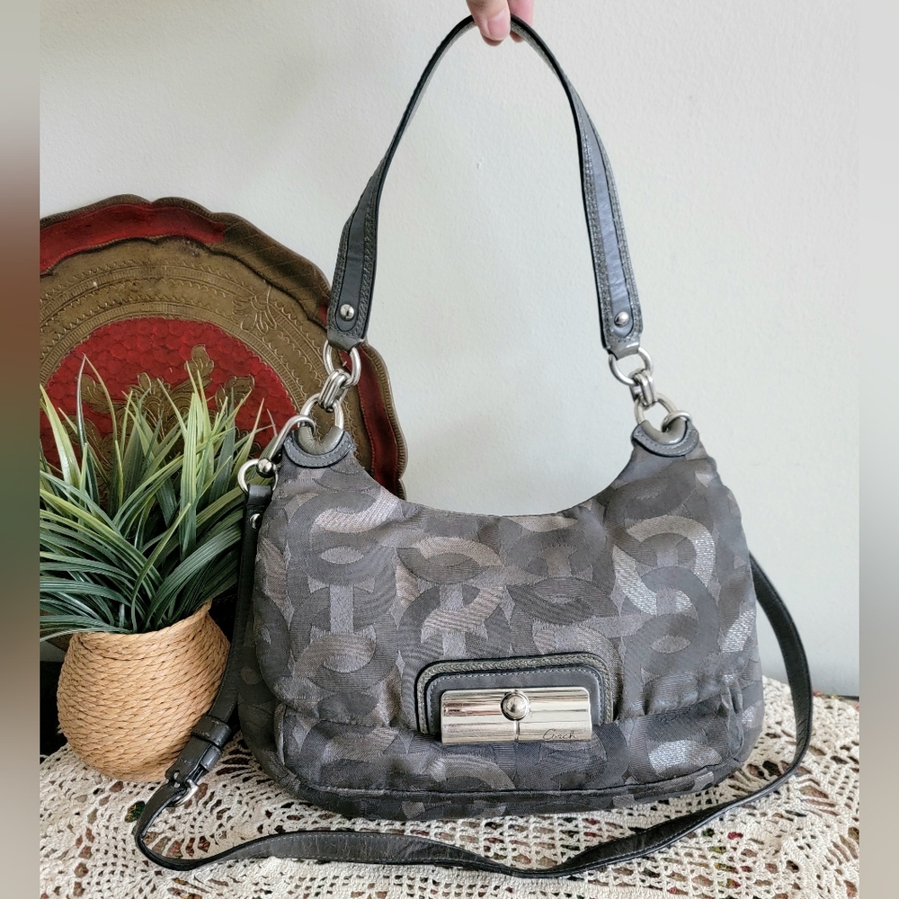 Coach chainlink Shoulder Bag Crossbody Bag Convertible